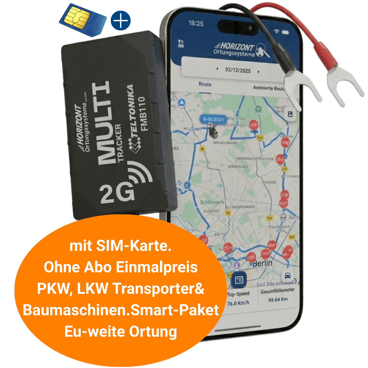 GPS Tracker 2G – Kompakt für PKW & LKW | Teltonika FMB110 - GPS Tracker für Fahrzeuge